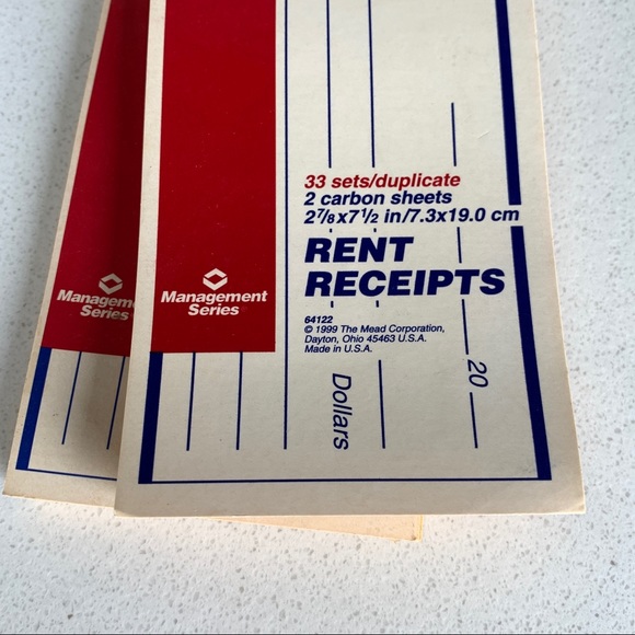 [Free If You Bundle $10+] Carbon Copy Rent Receipt Books - Picture 5 of 5